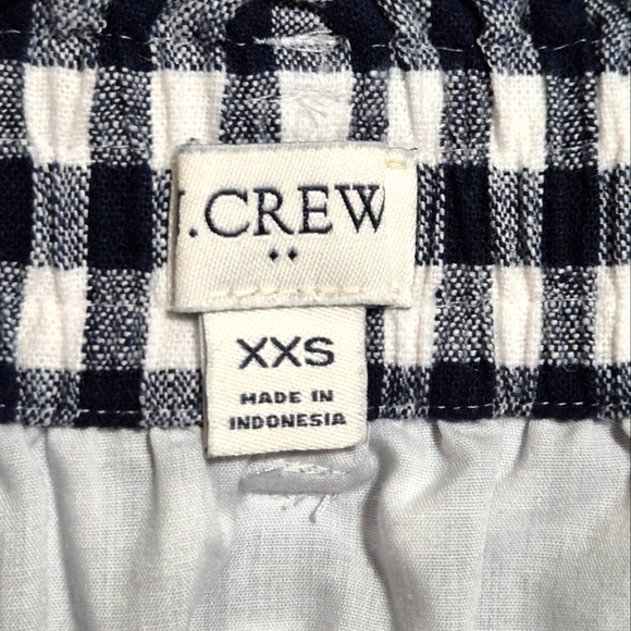 J. Crew Navy Blue and White Mini Lenght A-Line Skirt..SIZE:XXS - Picture 7 of 9
